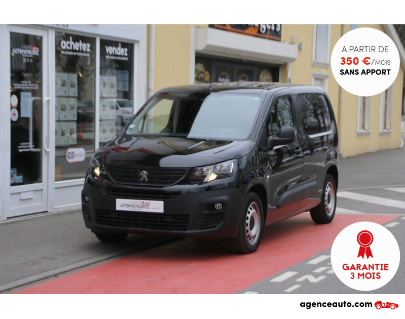 Achat voiture occasion, Auto occasion pas cher | Agence Auto Peugeot Partner 3 L1H1 1.5 BlueHDi 130 Premium Std EAT8 (1ère main, Suivi Peugeot...) Noir Année 2019 Automatique Diesel