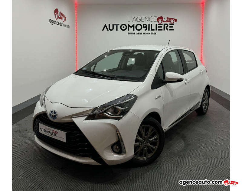 Achat voiture occasion, Auto occasion pas cher | Agence Auto Toyota Yaris YARIS PHIII FRANCE 1.5 VVTi 100E HYBRID E-CVT 7 CAMERA/BLUETOOTH/REGULATEUR/CLIM AUTO/JANTES ALU Blanc Année 2018 Automatique Hybride