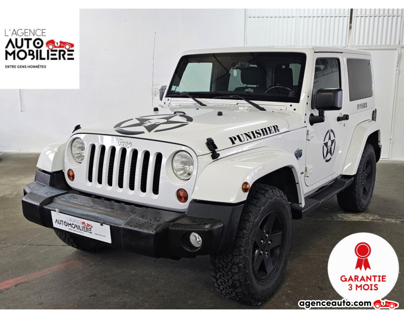 Gebrauchtwagenkauf, Günstige Gebrauchtwagen | Automobilienagentur Jeep Wrangler 2.8 CRD 200 ARCTIC BVA - PUNISHER Blanc Jahr 2012 Automatique Diesel