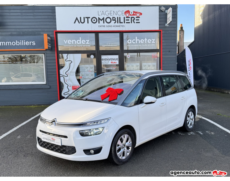 Gebrauchtwagenkauf, Günstige Gebrauchtwagen | Automobilienagentur Citroen Grand C4 Picasso 7 PL 1.6 Hdi 115Ch BVA6 Business (Sans AdBlue) Blanc Jahr 2014 Automatique Diesel