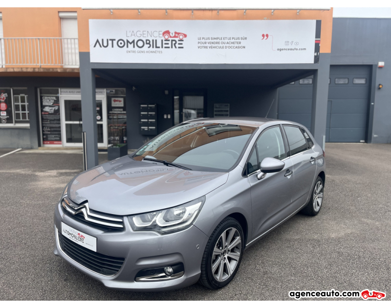 Achat voiture occasion, Auto occasion pas cher | Agence Auto Citroen C4 Shine 1.2 THP 130 cv Courroie changée/Radar de recul Gris Année 2016 Manuelle Essence