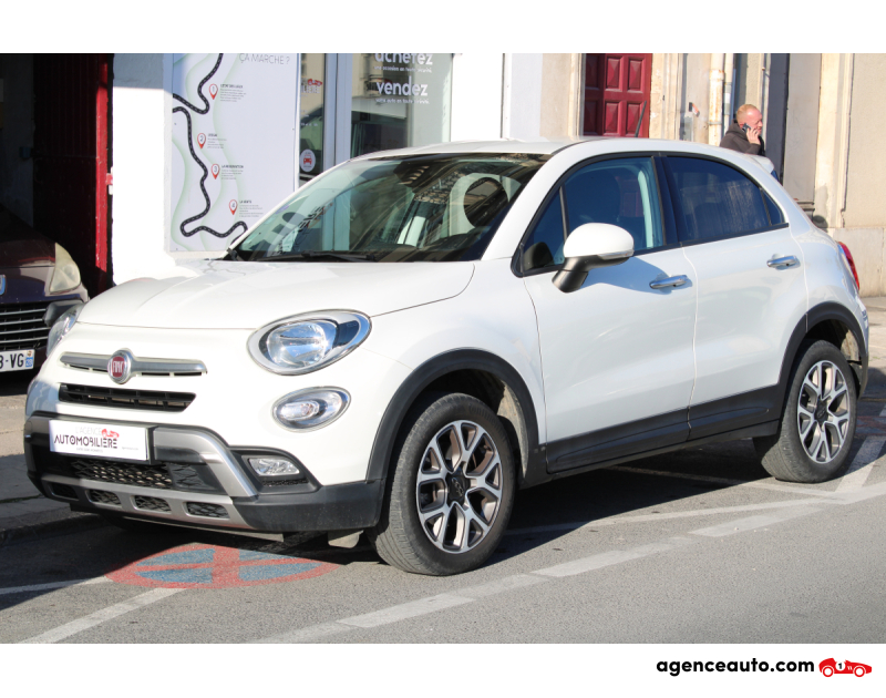 Aankoop Gebruikte Auto, Goedkope Gebruikte Auto | Agence Auto Fiat 500X CROSS 1.4 MULTIAIR T 140 4X2 DCT BVA ( Caméra de recul, Radar Arr, Sièges chauffants ... ) Blanc Jaar 2017 Automatique Essence