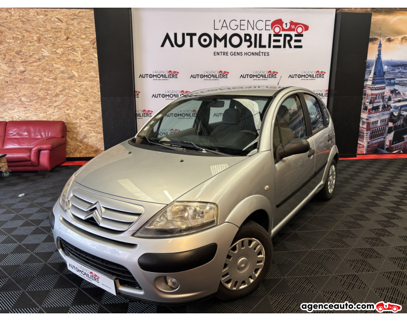 Achat voiture occasion, Auto occasion pas cher | Agence Auto Citroen C3 1.4 HDI 70 - 8V TURBO Gris Année 2008 Manuelle Diesel