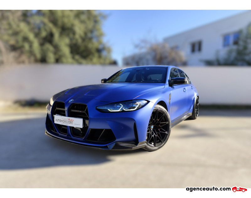 Compra de Carros Usados, Carros Usados Baratos | Auto Immo Bmw M3 BMW M3 Compétition (G80) 3.0 510ch xDrive Individual Frozen Portimao BVA8 Garantie 12 mois Bleu Ano 2022 Automatique Essence