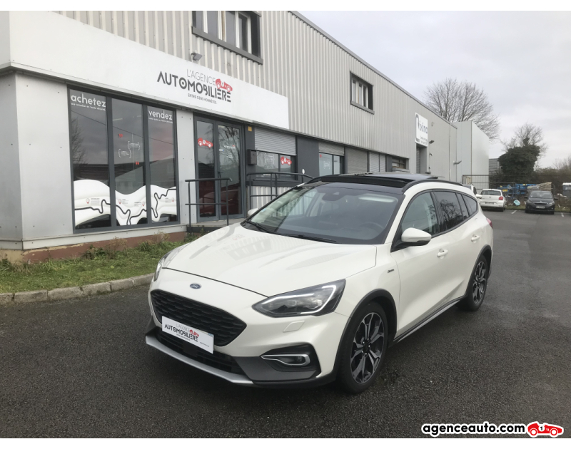 Achat voiture occasion, Auto occasion pas cher | Agence Auto Ford Focus SW Break Active 2.0 TDCI 150 CH FULL OPTIONS Blanc Année 2019 Automatique Diesel