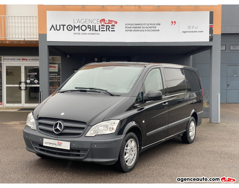 Achat voiture occasion, Auto occasion pas cher | Agence Auto Mercedes Vito Phase 2 Shuttle 110 2.1 CDI Minibus long 95 CV 2HL1 Noir Année 2013 Manuelle Diesel
