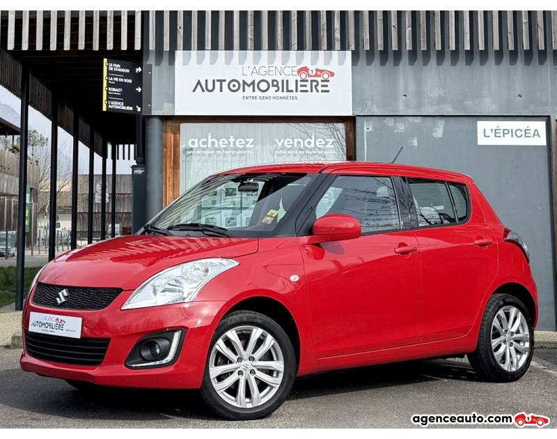 Achat voiture occasion, Auto occasion pas cher | Agence Auto Suzuki Swift 1.2 VVT 94ch GLX 4x4 / 1°Main Rouge Année 2015 Manuelle Essence