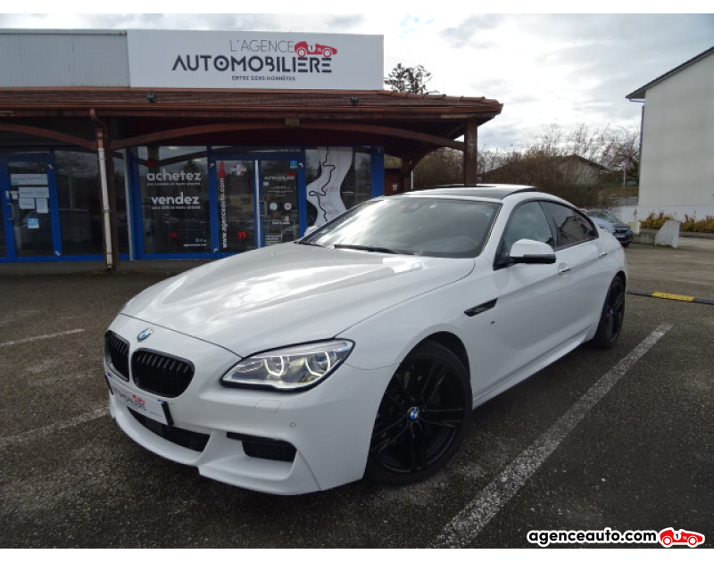 Achat voiture occasion, Auto occasion pas cher | Agence Auto Bmw Série 6 GRAN-COUPE 3.0 640d 313 M-SPORT BVA Blanc Année 2015 Automatique Diesel