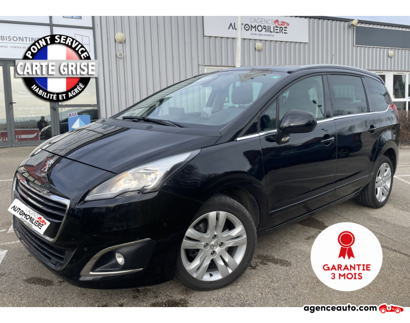 Compra de Coches Usados, Coches Usados Baratos %'|'% Agence Auto Peugeot 5008 2.0 BlueHDi 150 cv Allure Noir Año 2016 Manuelle Diesel