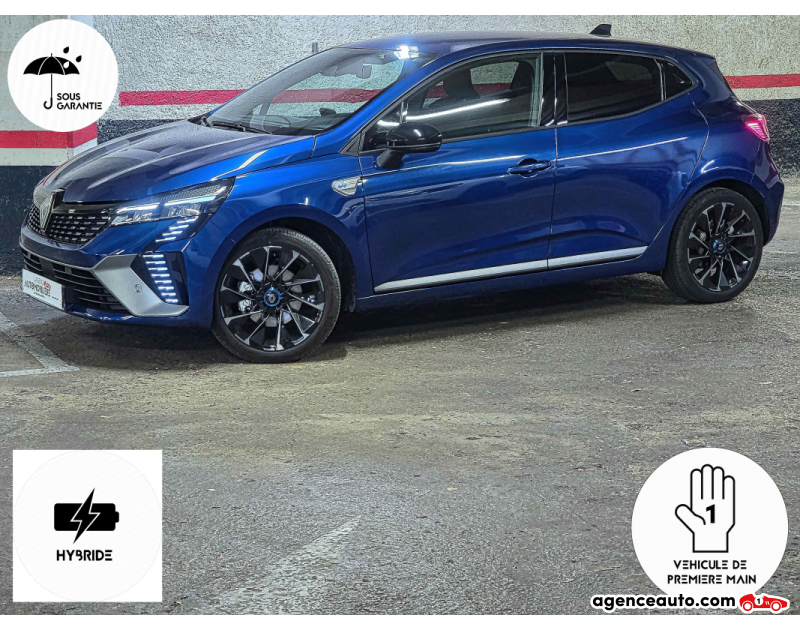 Achat voiture occasion, Auto occasion pas cher | Agence Auto Renault Clio V 145 e-Tech Hybride Esprit Alpine 1ère Main Bleu Année 2024 Automatique Hybride