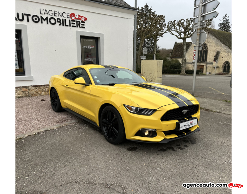 Gebrauchtwagenkauf, Günstige Gebrauchtwagen | Automobilienagentur Ford Mustang Fastback 2.3 Ecoboost 317ch Jaune Jahr 2017 Manuelle Essence