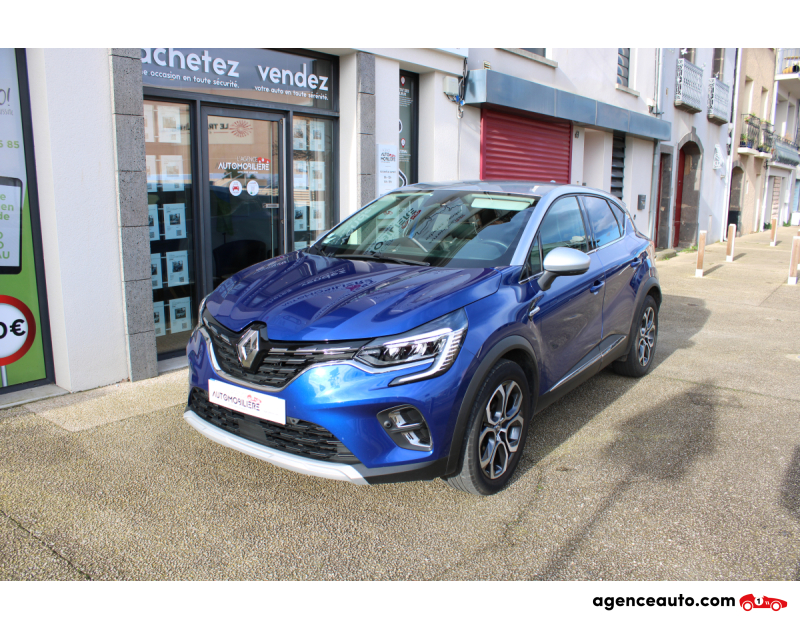 Gebrauchtwagenkauf, Günstige Gebrauchtwagen | Automobilienagentur Renault Captur 1.3 TCE 130 INTENS EDC BVA PHASE 2 (Entretien à jour, Caméra de recul, CarPlay...) Bleu Jahr 2019 Automatique Essence