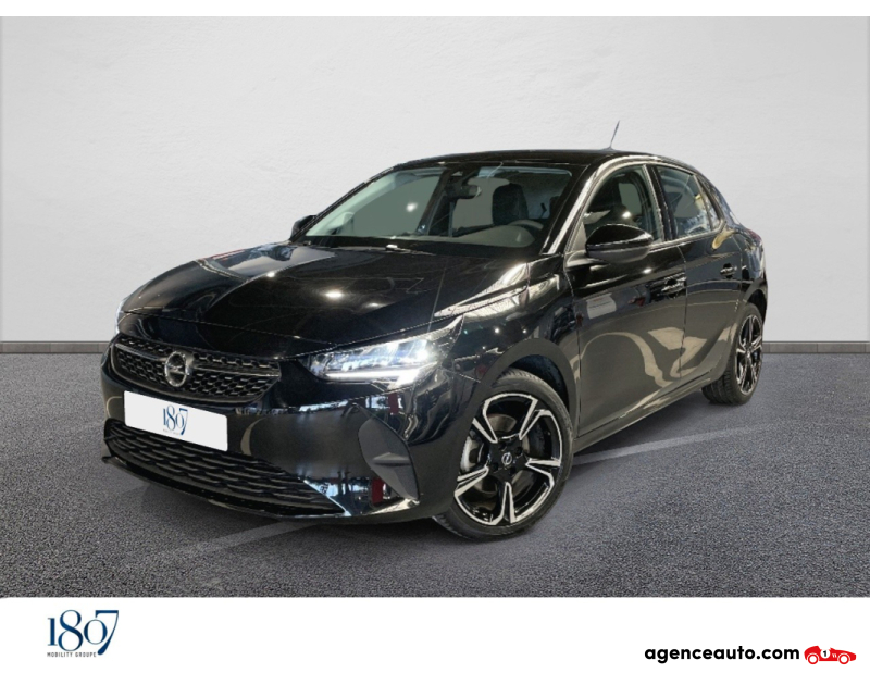 Achat voiture occasion, Auto occasion pas cher | Agence Auto Opel Corsa 1.2 Turbo 100 ch BVM6 Elegance Business Noir Année 2023 Manuelle Essence