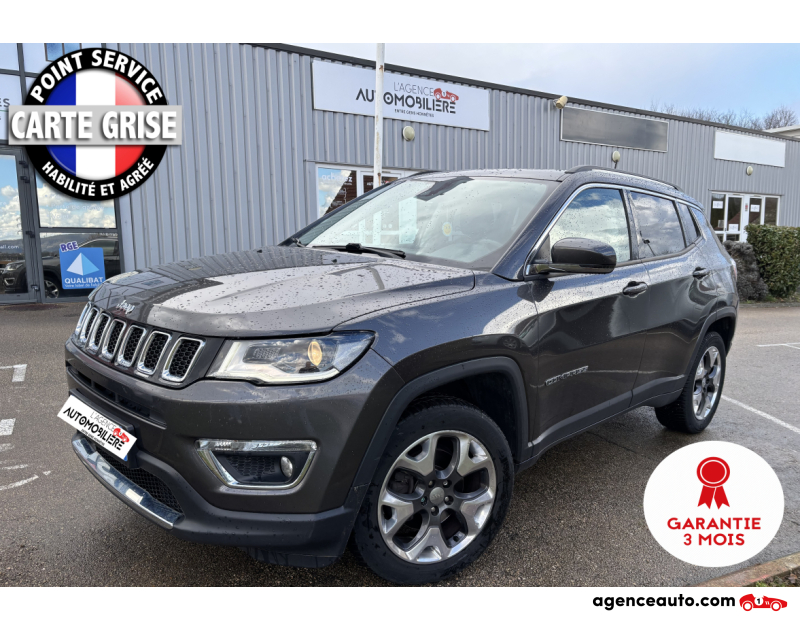 Achat voiture occasion, Auto occasion pas cher | Agence Auto Jeep Compass 2.0 170 CV  MULTIJET LIMITED 4X4 Argent Année 2017 Automatique Diesel