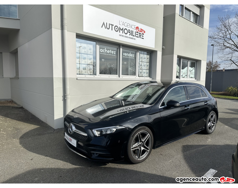 Aankoop Gebruikte Auto, Goedkope Gebruikte Auto | Agence Auto Mercedes Classe A 180 d 1.5 7G-DCT 116 cv AMG-line Noir Jaar 2018 Automatique Diesel
