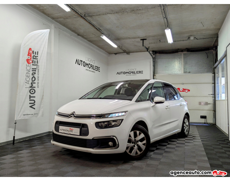 Achat voiture occasion, Auto occasion pas cher | Agence Auto Citroen C4 Picasso II (2) 1.2 PURETECH 130 S&S FEEL BV6 + TOIT PANO Blanc Année 2018 Manuelle Essence