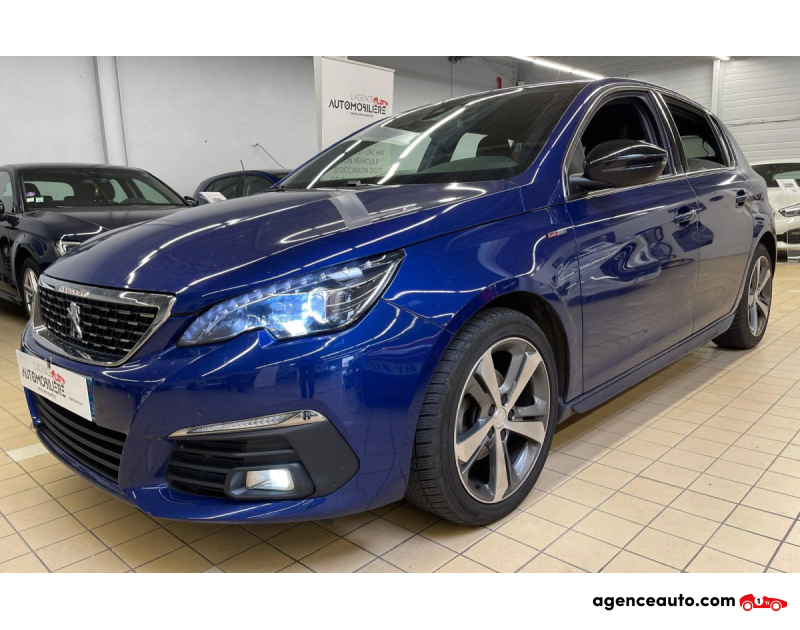 Achat voiture occasion, Auto occasion pas cher | Agence Auto Peugeot 308 1.5 BLUEHDI 130 S&S GT LINE EAT8 Bleu Année 2020 Automatique Diesel