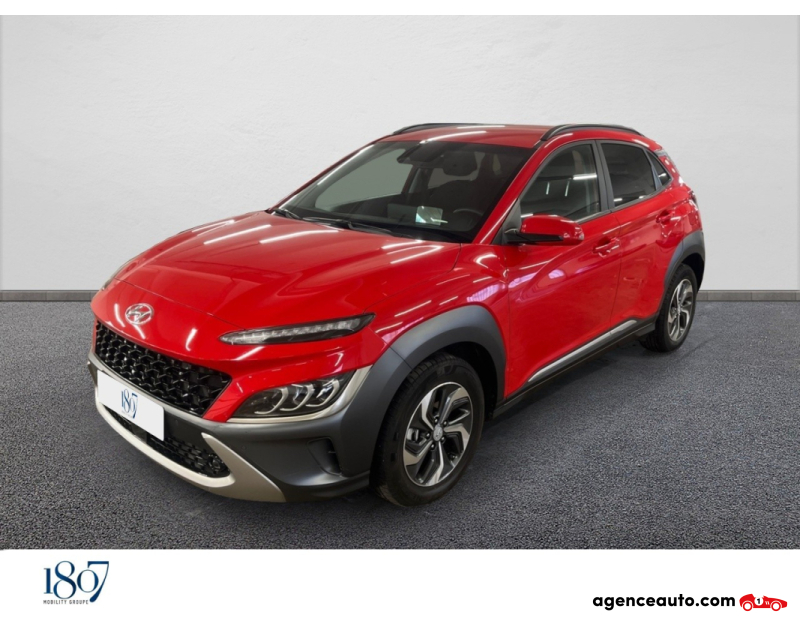 Achat voiture occasion, Auto occasion pas cher | Agence Auto Hyundai KONA Hybrid 141 Creative Rouge Année 2021 Automatique Hybride