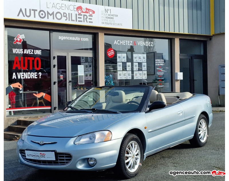 Aankoop Gebruikte Auto, Goedkope Gebruikte Auto | Agence Auto Chrysler Sebring 2.7I V6 203 CV Bleu Jaar 2002 Automatique Essence