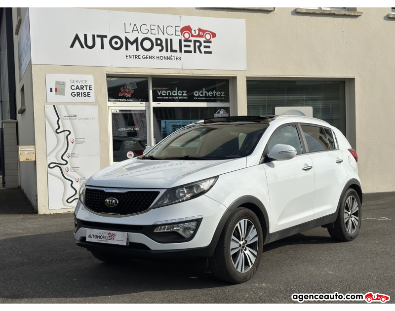 Compra de Coches Usados, Coches Usados Baratos %'|'% Agence Auto Kia Sportage 1.7 CDRI 115Ch ISG BUSINESS 4X2 Blanc Año 2015 Manuelle Diesel