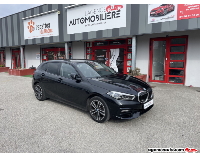 Aankoop Gebruikte Auto, Goedkope Gebruikte Auto | Agence Auto Bmw Série 1 118i F40 136 cv DKG7 M SPORT Noir Jaar 2021 Automatique Essence