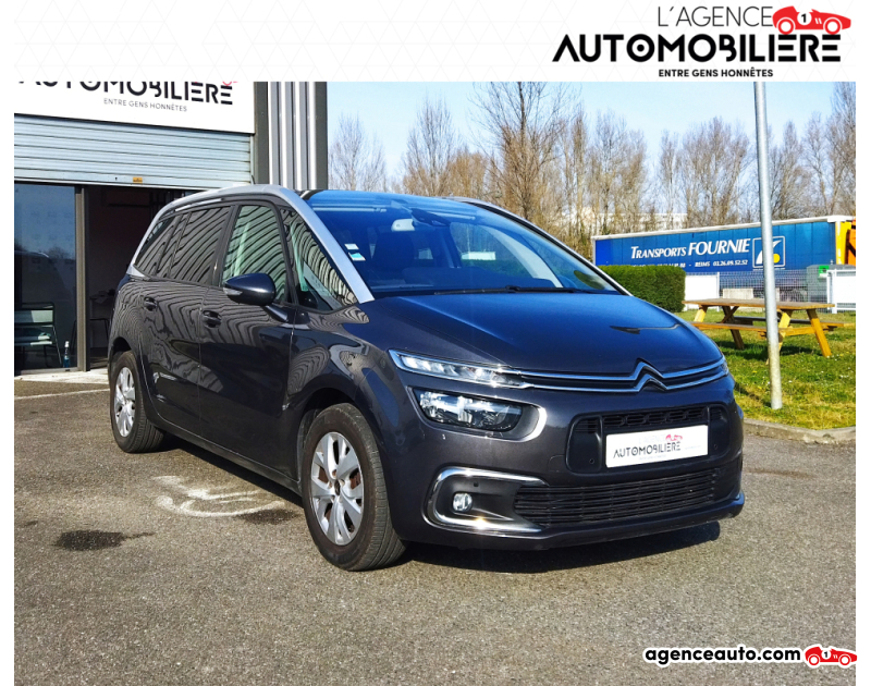 Compra de Coches Usados, Coches Usados Baratos %'|'% Agence Auto Citroen Grand C4 Picasso 1.6 BlueHDi S&S 120 cv FEEL BVM6 - 7 PLACES Gris Año 2018 Manuelle Diesel