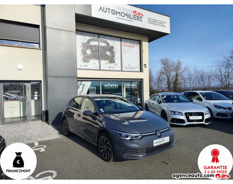 Acquisto Auto Usate, Auto Usate Economiche | Agenzia Automobiliare Volkswagen Golf VIII 1.4 TSi 204cv Plug in Hybrid DSG6 150 cv Style Gris Anno 2022 Automatique Hybride