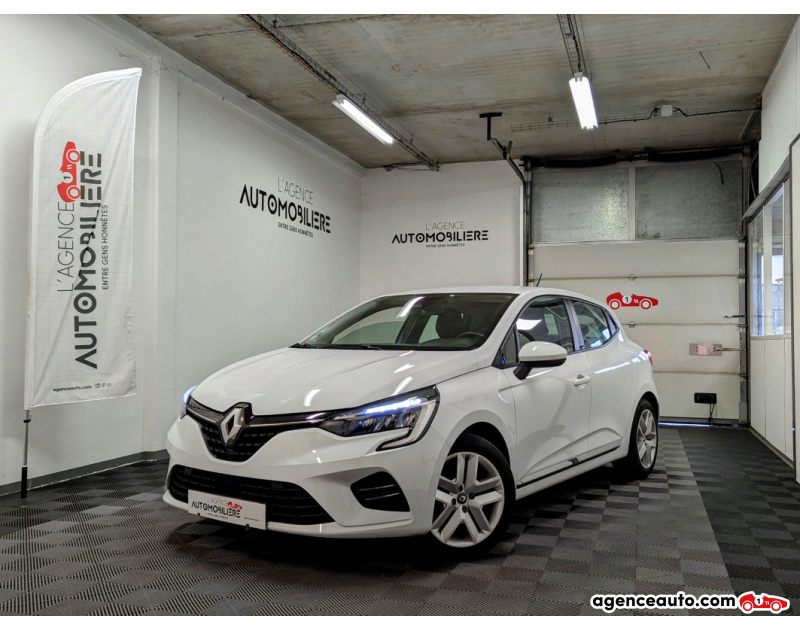 Achat voiture occasion, Auto occasion pas cher | Agence Auto Renault Clio V 1.6 E-TECH 140 5CV BUSINESS Blanc Année 2021 Automatique Hybride