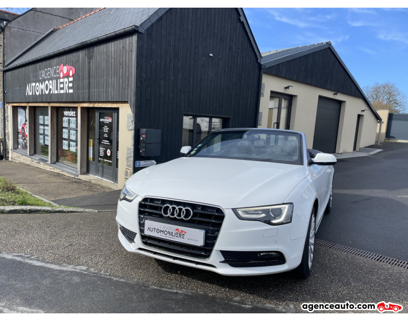 Achat voiture occasion, Auto occasion pas cher | Agence Auto Audi A5 Cabriolet AMBITION LUXE 2.0TDI 177 CH Blanc Année 2011 Manuelle Diesel