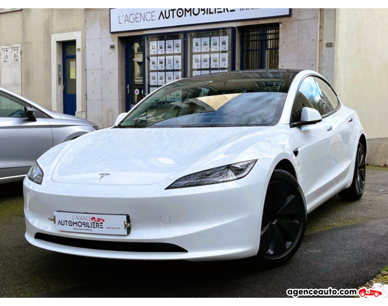 Achat voiture occasion, Auto occasion pas cher | Agence Auto Tesla Model 3 (3) 440 HIGHLAND GRANDE AUTONOMIE AWD 76 KWH *AWD, PPF, 17HP* Blanc Année 2024 Automatique Électrique