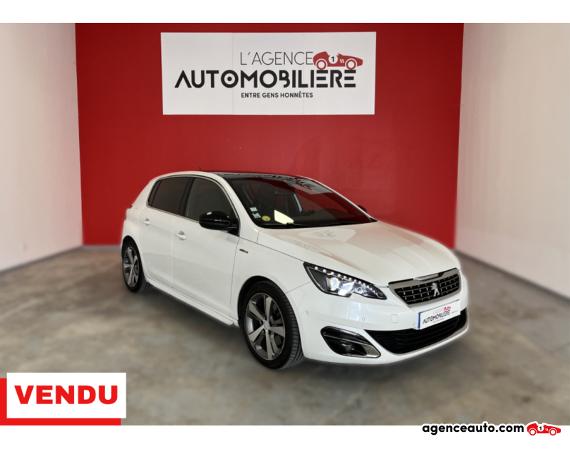 Achat voiture occasion, Auto occasion pas cher | Agence Auto Peugeot 308 308 2.0 BLUEHDI 150 GT LINE EAT6 + ATTELAGE Blanc Année 2016 Automatique Diesel