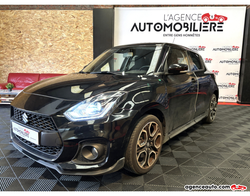 Achat voiture occasion, Auto occasion pas cher | Agence Auto Suzuki Swift PHASE 5 1.4 BOOSTERJET HYBRID SPORT Noir Année 2022 Manuelle Hybride