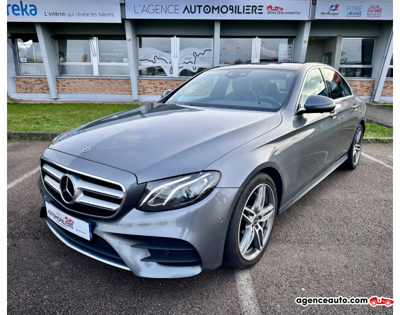 Achat voiture occasion, Auto occasion pas cher | Agence Auto Mercedes Classe E 220D 194 ch SPORTLINE 9G-TRONIC Pack AMG/Très faible kilométrage. Gris Année 2018 Automatique Diesel