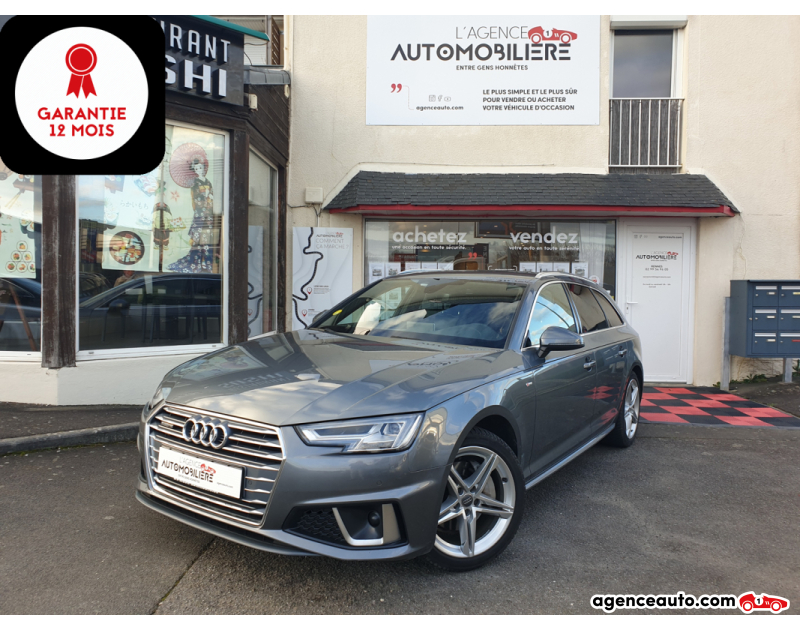 Achat voiture occasion, Auto occasion pas cher | Agence Auto Audi A4 Avant 2.0 40 TDI 190 S-LINE QUATTRO S-TRONIC BVA Gris Année 2019 Automatique Diesel