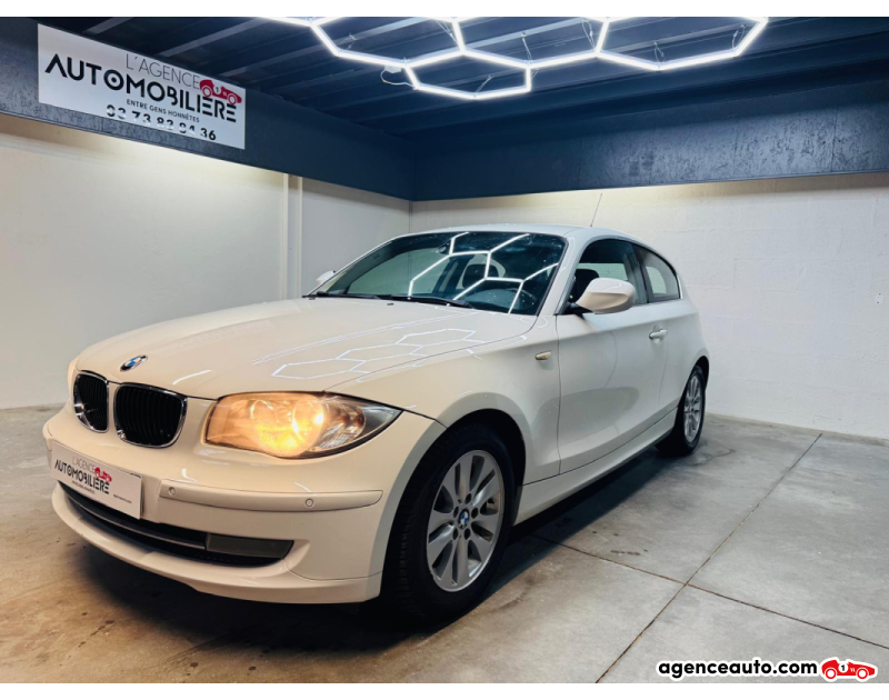Achat voiture occasion, Auto occasion pas cher | Agence Auto Bmw Série 1 118D 16V 143cv Pack luxe Blanc Année 2009 Manuelle Diesel