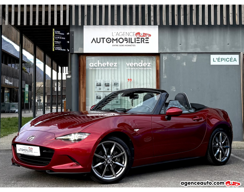 Achat voiture occasion, Auto occasion pas cher | Agence Auto Mazda MX-5 ND 2.0 SkyActiv-G 160ch Selection - Bose Rouge Année 2018 Manuelle Essence