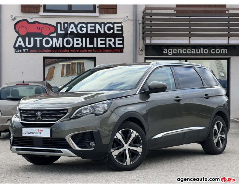 Achat voiture occasion, Auto occasion pas cher | Agence Auto Peugeot 5008 hdi 130 ALLURE EAT8 Gris Année 2018 Automatique Diesel
