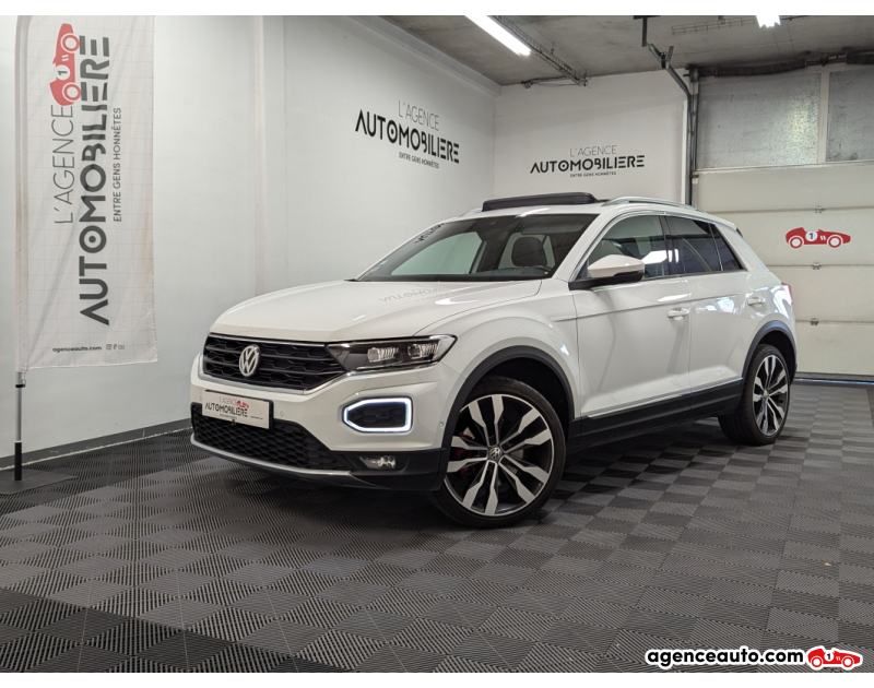 Achat voiture occasion, Auto occasion pas cher | Agence Auto Volkswagen T-roc 2.0 TSI 190 FIRST EDITION 4MOTION DSG7 + TOIT OUVRANT Blanc Année 2017 Automatique Essence