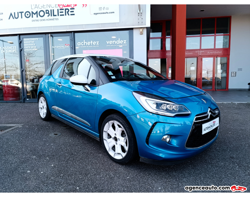 Aankoop Gebruikte Auto, Goedkope Gebruikte Auto | Agence Auto Citroen DS3 1.6 Blue HDi 120 cv SPORT CHIC Bleu Jaar 2015 Manuelle Diesel
