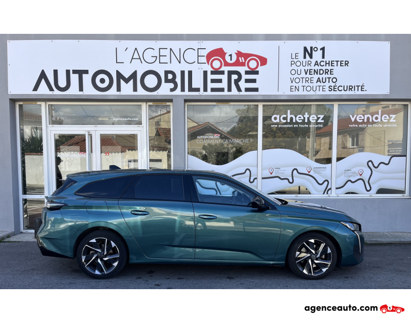 Achat voiture occasion, Auto occasion pas cher | Agence Auto Peugeot 308 SW 1.2 ALLURE PACK 130 CV Vert Année 2022 Manuelle Essence