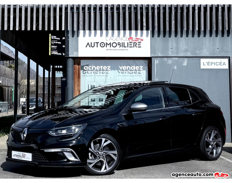 Achat voiture occasion, Auto occasion pas cher | Agence Auto Renault Megane IV 1.6 dCi 165ch GT 4Control EDC - Toit ouvrant Noir Année 2018 Automatique Diesel