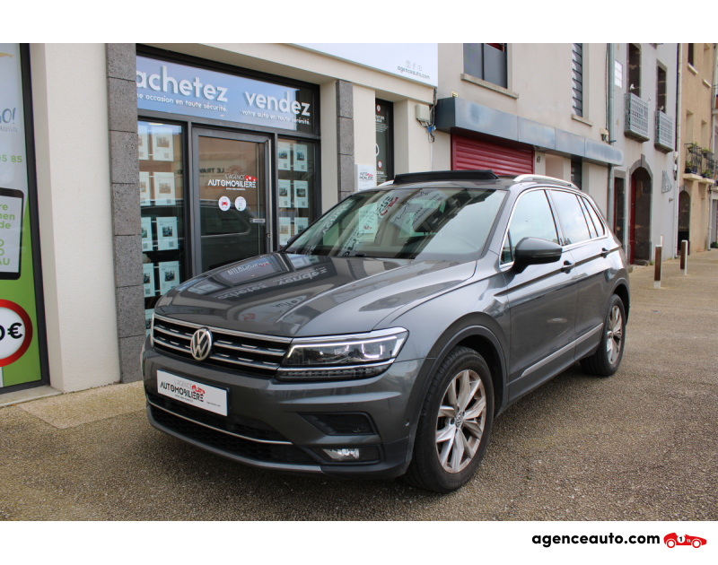 Aankoop Gebruikte Auto, Goedkope Gebruikte Auto | Agence Auto Volkswagen Tiguan 2.0 TDI 150 BLUEMOTION CARAT DSG BVA ( Toit ouvrant, Cockpit Digital, CarPlay ...  ) Gris Jaar 2018 Automatique Diesel