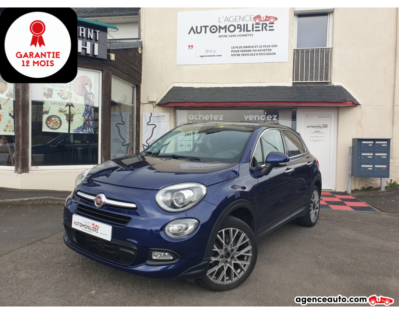 Compra de Coches Usados, Coches Usados Baratos %'|'% Agence Auto Fiat 500X 1.4 MULTIAIR T 140 LOUNGE 4X2 DCT BVA Bleu Año 2015 Automatique Essence