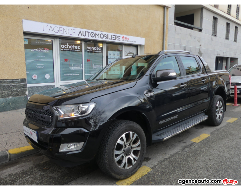 Achat voiture occasion, Auto occasion pas cher | Agence Auto Ford Ranger III (3) 3.2 ECOBLUE 200 AUTO DOUBLE CABINE WILDTRAK Noir Année 2017 Automatique Diesel
