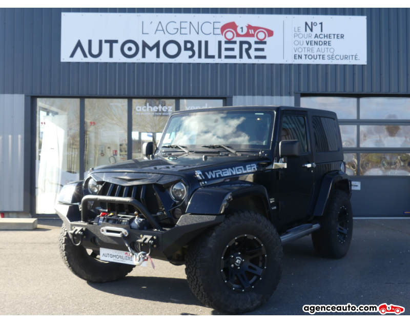 Compra de Coches Usados, Coches Usados Baratos %'|'% Agence Auto Jeep Wrangler JK 2.8 CRD 16V 4WD 177 cv Boîte auto SAHARA Noir Año 2007 Automatique Diesel
