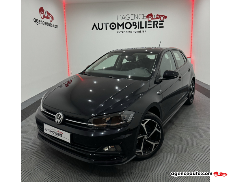 Compra de Coches Usados, Coches Usados Baratos %'|'% Agence Auto Volkswagen Polo POLO VI R-LINE 1.0 TSI 116CV DSG7 5 PORTES CARPLAY/CAMERA/GPS/BLUETOOTH/CLIM AUTO/JTES 17'/1ère MAIN Noir Año 2019 Automatique Essence