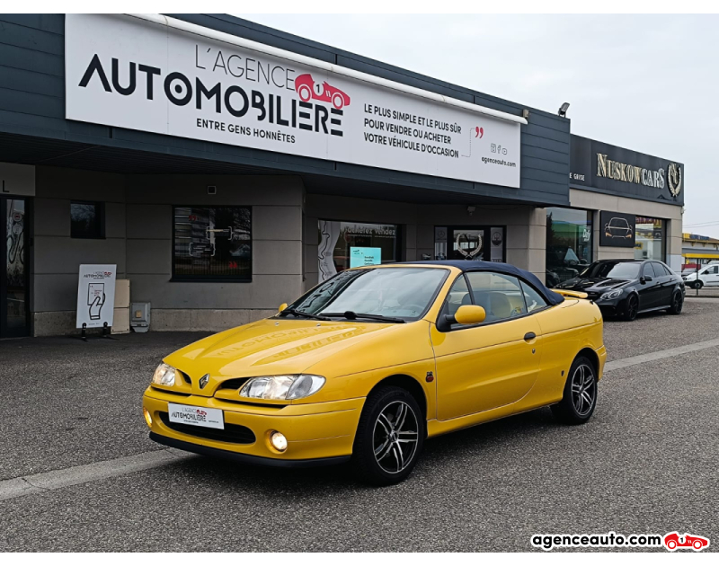Compra de Coches Usados, Coches Usados Baratos %'|'% Agence Auto Renault Megane 2.0 114 CV F3R Cabriolet Jaune Año 1998 Manuelle Essence