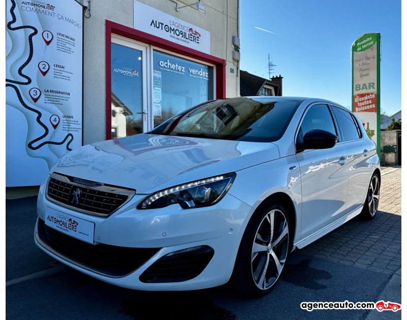 Achat voiture occasion, Auto occasion pas cher | Agence Auto Peugeot 308 II GT 2.0 BlueHDi 180 cv Blanc Année 2016 Automatique Diesel