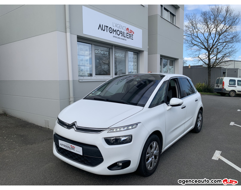 Aankoop Gebruikte Auto, Goedkope Gebruikte Auto | Agence Auto Citroen C4 Picasso II 1.6 e-HDi S&S 115 cv Intensive Blanc Jaar 2013 Manuelle Diesel