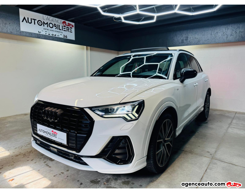 Achat voiture occasion, Auto occasion pas cher | Agence Auto Audi Q3 35 2.0 TDI BLACK SERIES S Tronic7 150 cv BVA Blanc Année 2020 Automatique Diesel